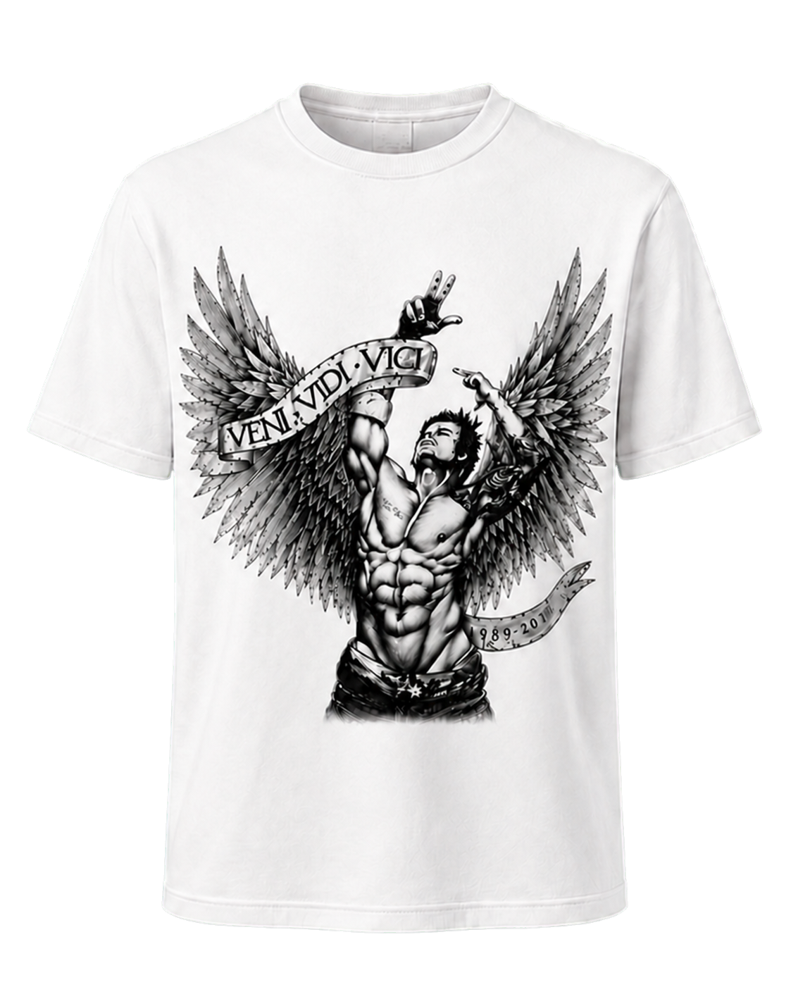 White t-shirt front mock-up